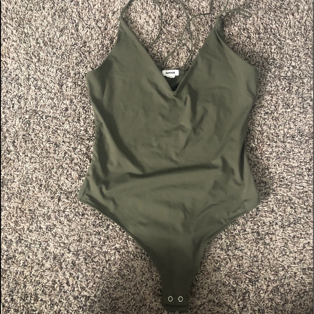 Army green body suit